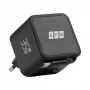 EFB Elektronik G352CE 35W GaN USB-C sieninis įkroviklis su įtraukiamu 0,7 m kabeliu, PD3.0 ir QC3.0, juodas