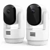 Arlo Essential 3 2K kameros su panorama ir pakreipimu vidaus stebėjimui (2 vnt., baltos)