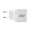 EFB Elektronik G301CE 30W USB-C GaN įkroviklio rinkinys su 2 m USB-C kabeliu, baltas