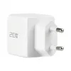 EFB Elektronik G201CE 20W USB-C GaN sieninis įkroviklis su 2 m USB-C kabeliu, PD3.0 ir QC3.0, baltas