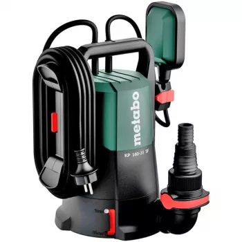 Metabo KP 160-35 SF kombinuotasis panardinamasis/slėginis siurblys 500 W, 16000 l/h, 7,5 m, 35 mm dalelės, 10 m kabelis, juodas/žalias 601792000