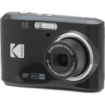 Kodak PIXPRO FZ45 16 MP kompaktinis fotoaparatas - 4x optinis priartinimas, 2,7 inch LCD ekranas, HD vaizdo įrašas, juodas