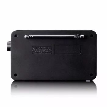 Lenco PDR-033BK nešiojamas DAB+/FM radijas su Bluetooth ir įkraunama baterija - juodas