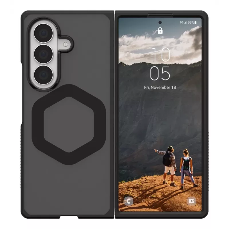 UAG Mouve dėklas su magnetiniu moduliu, skirtas Samsung Galaxy Z Fold 8 Ultra (Ash)