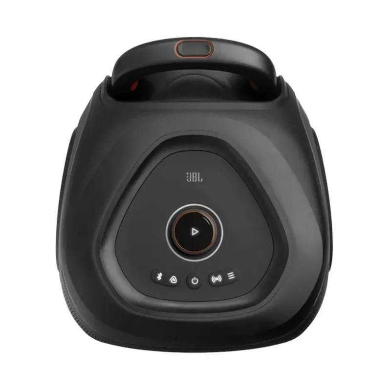 JBL PartyBox 330 nešiojama vakarėlių kolonėlė su 240W RMS, 18 val. baterija, IPX4 atsparumas vandens purslams, Bluetooth 5.1, dinaminis šviesų šou, ratukai ir teleskopinė rankena, juoda