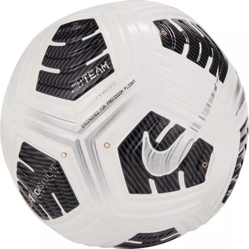 Nike Club Elite Team futbolo kamuolys White-Black-Silver CU8053 100