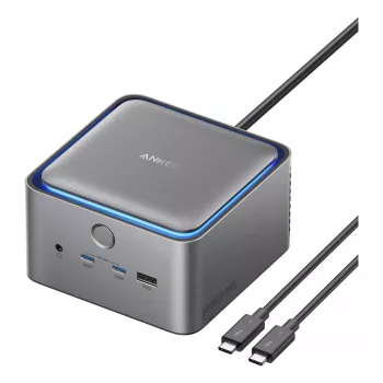 Anker Prime 14-in-1 Thunderbolt 5 dokinginė stotis, 140W galios tiekimas, 8K dvigubas ekranas, aktyvus aušinimas (A83B53A1)
