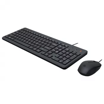 HP 150 laidinė klaviatūros ir pelės rinkinys – USB – prancūziška AZERTY