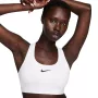 Nike Swoosh vidutinio palaikymo sportinis liemenėlis baltas XL