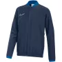 Nike Dri-FIT Academy 25 vaikiškas džemperis su visu užtrauktuku - Midnight Navy/Obsidian - XS