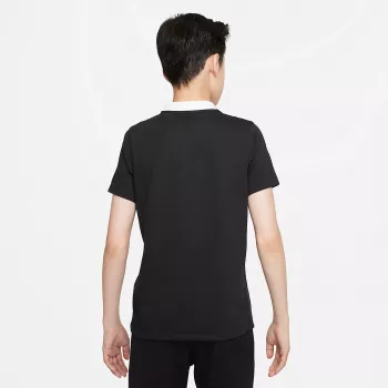 Nike Dri-FIT Park 20 polo marškinėliai vaikams, unisex, trumpomis rankovėmis, juodi CW6935 010, dydis S