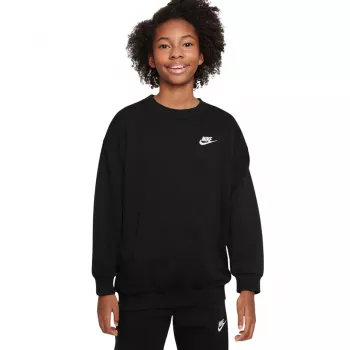 Nike Sportswear Club Fleece pilno užtrauktuko gobtuvas - juodas - Big Kids' XL
