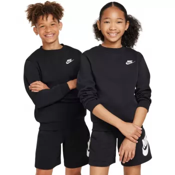 Nike Sportswear Club Fleece vaikiškas džemperis juodas FD3006 010 M dydis