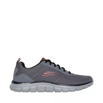 Skechers Track Leshur vyriški treniruočių sportbačiai, Charcoal/Orange, EU 44