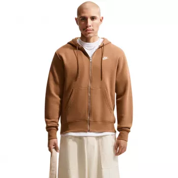 Nike Club BB Full-Zip Hoodie vyrams, šviesiai rudos spalvos, 2XL