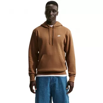 Nike Club Fleece vyriškas džemperis su apvalia iškirpte, rudas FN3859 270, dydis S