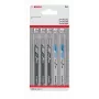 Bosch Accessories 2608667855 Basic dėlionės pjūklelių rinkinys medienai ir metalui, 5 vnt., universalus kotas