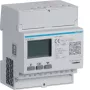 Hager ECP302C trifazis energijos skaitiklis su 1A arba 5A srovės transformatoriais, 4 modulių DIN bėgelis, S0 impulso išėjimas