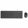 HP 150 laidinė klaviatūros ir pelės rinkinys - USB - UK - juodas