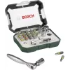 Bosch Accessories Promoline 2607017392 27 dalių atsuktuvų antgalių rinkinys su plokščiais, Phillips, Pozidriv, šešiakampiais ir Torx antgaliais, dėkle