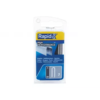 Rapid Tools kabelių spaustukai Type 7, 12 mm, cinkuoti su pjūklu, plokštiems laidams - 1 vnt. (40109523)