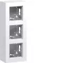 HAGER WAD8310WG 3 modulių aukštas paviršinis korpusas, poliarinė balta