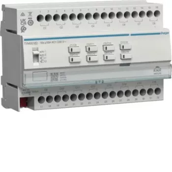 HAGER TYMS616D KNX Secure perjungimo/žaliuzių aktuatorius 16/8 kanalų