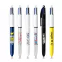 BIC 4 Colours tušinukas, 6 vienetų paketas, mėlynas korpusas, 4 rašalo spalvos (mėlyna, raudona, žalia, juoda), 1,0 mm vidutinis smaigas 9926071