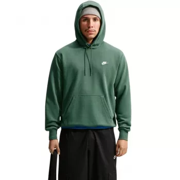 Nike vyriškas Club Fleece džemperis su gobtuvu, žalias FN3866 323, dydis L