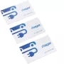 HAGER XVA410 RFID kortelės, 3 vnt. rinkinys, Mifare Classic 1K, 13,56 MHz, baltos