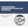 Bosch šlifavimo diskas WA 46 BF pusiau lankstus, 115 mm x 22,23 mm x 3 mm, baltojo aliuminio oksidas, šlifavimo diskas su įdubimu, 2608602217