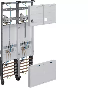 Hager ZK33Q3NT universZ komplektinis laukas 1050x500mm 3 taškų tvirtinimo 2 skaitiklių vietos 10 mm² su atjungimo funkcija
