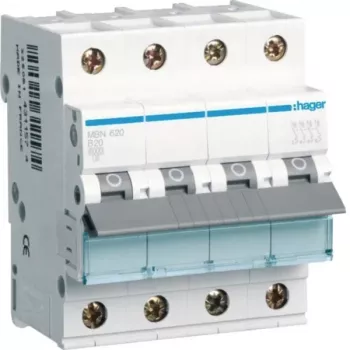 Hager MBN620 3P+N B-20A 6kA automatinis jungiklis