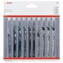 Bosch 2607011169 medienos pjūklelio ašmenų rinkinys, 10 vnt., T formos kotas, HCS