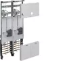 HAGER ZK34C3N komplektinis apskaitos laukas 2 skaitiklių vietoms Universal Z H1050mm 2 laukų Hessen dizainas