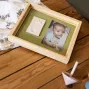 Baby Art Pure Frame medinis atminimo rinkinys kūdikio rankos ar pėdos įspaudui
