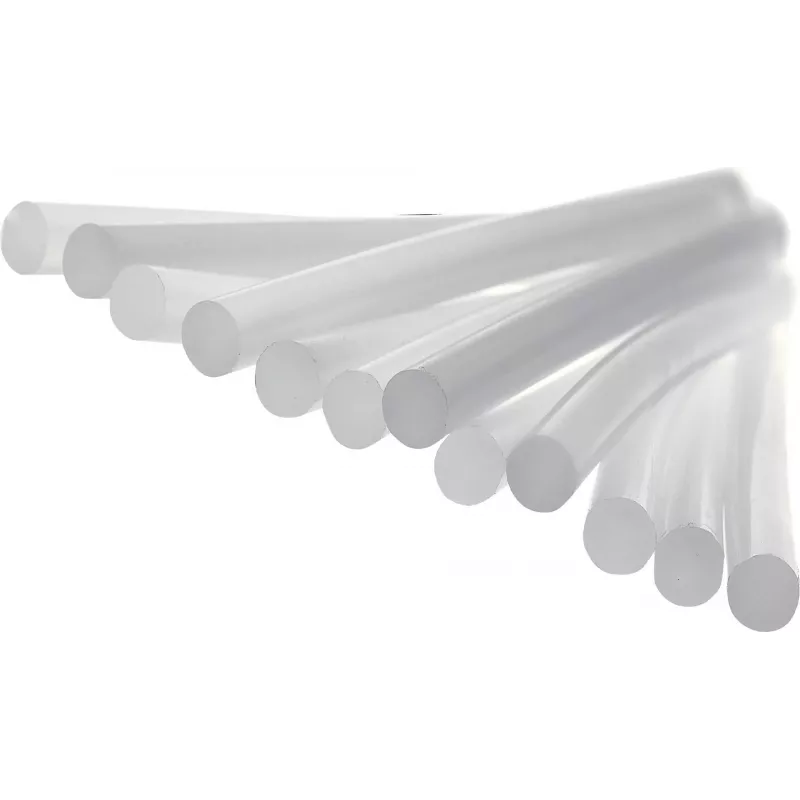 Rapid karšto lydalo klijų lazdelė PVC ir kabeliams, 12 mm skersmens, trumpa, permatoma, 1 vnt. 40107358