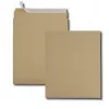 GPV sulankstytas siuntimo maišas su klostėmis ir blokiniu dugnu, 340 x 465 mm, rudas, be langelio, savaiminio lipnumo užsegimas, 1 vnt. (5005)