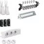 HAGER UM00M1 daugialypės terpės paskirstymo rinkinys su 3 Schuko lizdais ir 12 RJ45 Cat.6 patch prievadais, 24 TE