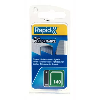 RAPID TOOLS Rapid plokščios vielos segtukai Type 140, 14 mm kojelės, cinkuotas plienas, 1250 vnt., maža pakuotė su Euro pakaba 40109517