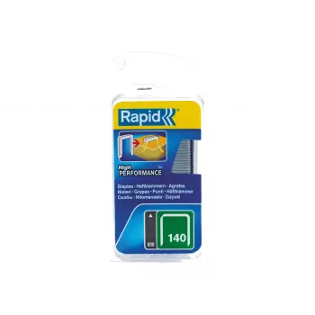RAPID TOOLS Rapid plokščios vielos segtukai Type 140, 14 mm kojelės, cinkuotas plienas, 1250 vnt., kortelė 40109576
