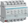 Hager TYAS610D KNX šviesos ir žaliuzių aktuatorius 10/5 kanalų 16A C-Load Secure