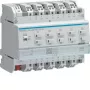 Hager TYAS610D KNX šviesos ir žaliuzių aktuatorius 10/5 kanalų 16A C-Load Secure