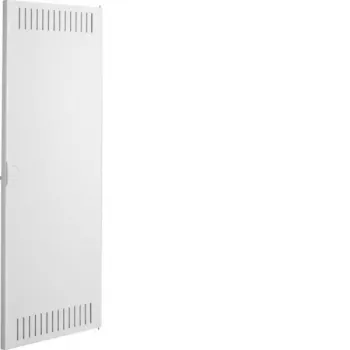 Hager Volta VDI UPV/HWV pakaitinės durelės, 4 eilių, šarnyrinės, plieninės, baltos spalvos, 288 mm pločio VZ126N