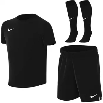 Nike Dri-FIT Park VIII vaikiškas futbolo sportinis kostiumas, juodas, S dydžio
