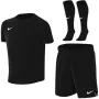 Nike Dri-FIT Park VIII vaikiškas futbolo sportinis kostiumas, juodas, S dydžio
