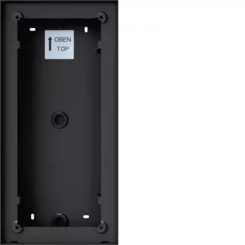 Hager REW407X ant sienos montuojamas korpusas Intercom Mono, 2/3/4 mygtukų, antracito spalvos