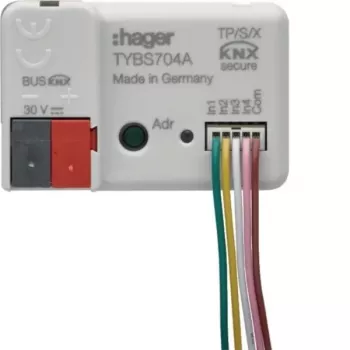 Hager TYBS704A KNX 4 kanalų įleidžiamas binarinis įėjimas