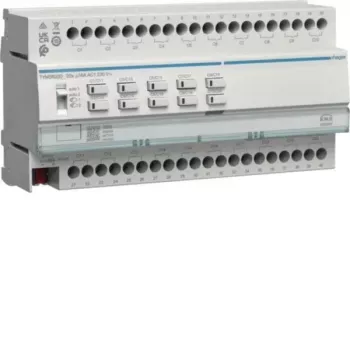 HAGER TYMS620D KNX Secure jungiklių ir žaliuzių pavara, 20 jungiklių / 10 žaliuzių kanalų, 16 A, DIN bėgelis