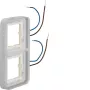 Hager WNA712 W.1 vieno modulio rėmelis su mėlynu LED apšvietimu, 230V, poliarinės baltos spalvos